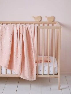 Plaid Enfant Motifs Dorés écru / Coeurs Dorés - Vertbaudet -Boutique Vertbaudet plaid enfant motifs dores 4