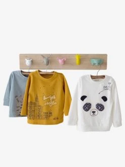 Porte-manteau Avec Patères Z'animo Bois/multicolore - Vertbaudet -Boutique Vertbaudet porte manteau avec pateres zanimo 3