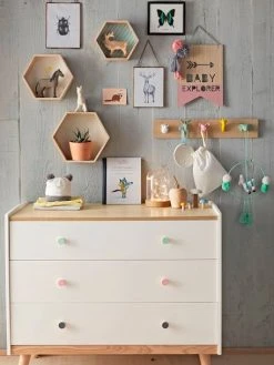 Porte-manteau Avec Patères Z'animo Bois/multicolore - Vertbaudet -Boutique Vertbaudet porte manteau avec pateres zanimo 4