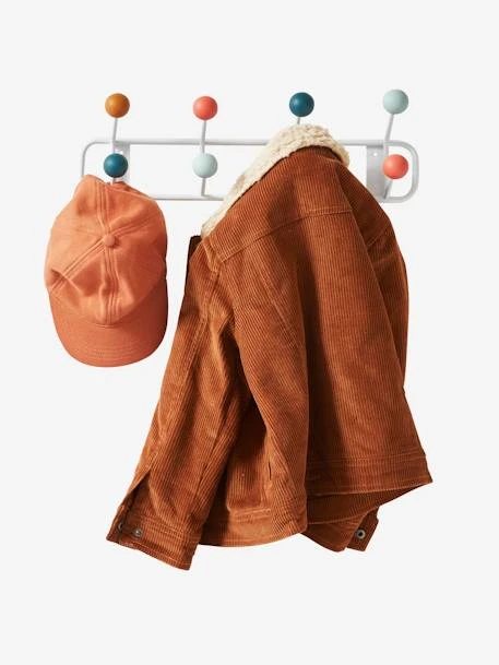 Porte-manteau Sixties Blanc/multicolore - Vertbaudet 4 Porte-manteau Sixties Blanc/multicolore - Vertbaudet – Image 2