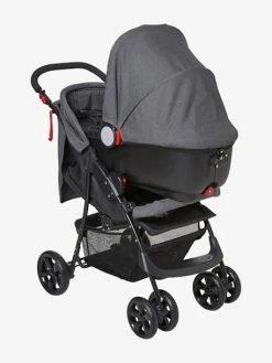 Poussette Combinée Vertbaudet Triocity II Gris Chiné - Vertbaudet -Boutique Vertbaudet poussette combinee vertbaudet triocity ii 3