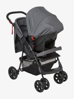 Poussette Combinée Vertbaudet Triocity II Gris Chiné - Vertbaudet -Boutique Vertbaudet poussette combinee vertbaudet triocity ii 4