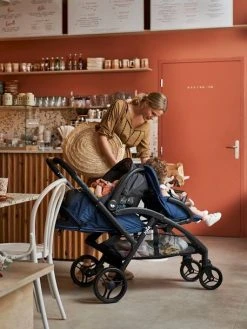 Poussette Double JOIE Evalite Duo Bleu (deep Sea) - Joie -Boutique Vertbaudet poussette double joie evalite duo 2