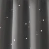 Rideau à œillets Occultant Et Motifs Perforés Gris Foncé / étoiles - Vertbaudet