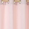 Rideau Occultant Etoiles D'argent Rose Imprimé étoiles - Vertbaudet -Boutique Vertbaudet rideau occultant etoiles dargent