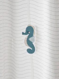 Rideau Tamisant Sous L'Océan Blanc - Vertbaudet -Boutique Vertbaudet rideau tamisant sous locean 2