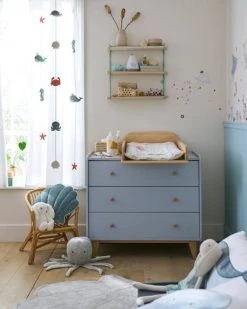 Rideau Tamisant Sous L'Océan Blanc - Vertbaudet -Boutique Vertbaudet rideau tamisant sous locean 4