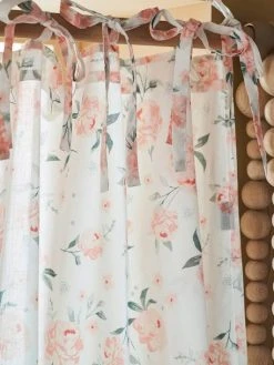 Rideau Voilage EAU DE ROSE écru / Rose - Vertbaudet -Boutique Vertbaudet rideau voilage eau de rose 2