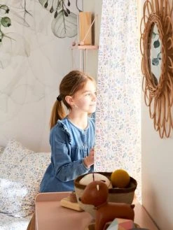 Rideau Voilage PLACE DU LILAS écru / Multicolore - Vertbaudet -Boutique Vertbaudet rideau voilage place du lilas 4