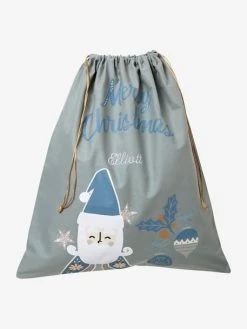 Sac à Jouets Père Noël Scandinave Vert / Bleu - Vertbaudet -Boutique Vertbaudet sac a jouets pere noel scandinave 4