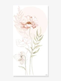 Stickers Géant Coquelicot Poppies LILIPINSO Rose Nude - Lilipinso