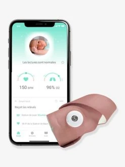 Système De Surveillance Smart Sock 3 OWLET Rose Poudré - Owlet
