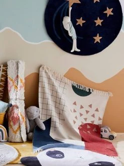 Tapis Arty Bleu / Multicolore - Vertbaudet -Boutique Vertbaudet tapis arty 3