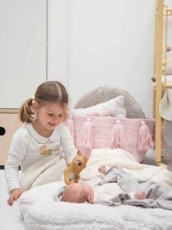 Tapis Coton Lavable Ailes Puffy Wings LORENA CANALS Bleu Grisé - Lorena Canals -Boutique Vertbaudet tapis coton lavable ailes puffy wings lorena canals 2