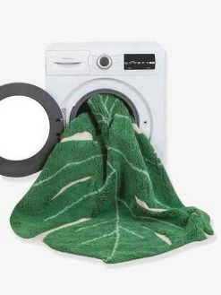 Tapis Coton Lavable Feuille Monstera LORENA CANALS Vert - Lorena Canals -Boutique Vertbaudet tapis coton lavable feuille monstera lorena canals 4