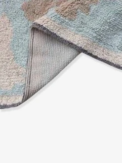 Tapis Coton Lavable Mappemonde LORENA CANALS Bleu Ciel - Lorena Canals -Boutique Vertbaudet tapis coton lavable mappemonde lorena canals 4