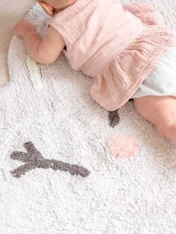 Tapis Coton Lavable Nuage Happy Cloud LORENA CANALS Gris - Lorena Canals -Boutique Vertbaudet tapis coton lavable nuage happy cloud lorena canals 2