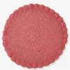 Tapis Crochet Vieux Rose - Vertbaudet -Boutique Vertbaudet tapis crochet