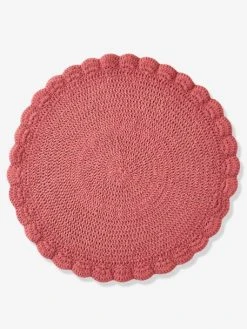 Tapis Crochet Vieux Rose - Vertbaudet