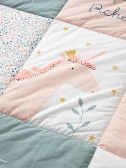 Tapis De Sol Patchwork FORET ENCHANTEE Rose / Multicolore - Vertbaudet -Boutique Vertbaudet tapis de sol patchwork foret enchantee 4