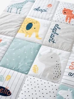 Tapis De Sol Patchwork Jungle Baby Multicolore - Vertbaudet -Boutique Vertbaudet tapis de sol patchwork jungle baby 4