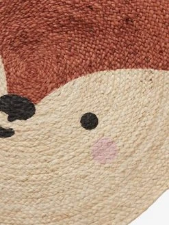 Tapis Jute Renard Marron Moyen Uni Avec Decor - Vertbaudet -Boutique Vertbaudet tapis jute renard 3