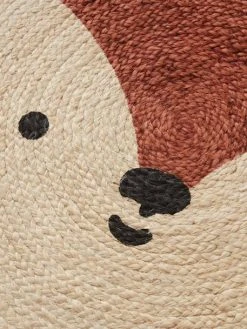 Tapis Jute Renard Marron Moyen Uni Avec Decor - Vertbaudet -Boutique Vertbaudet tapis jute renard 4