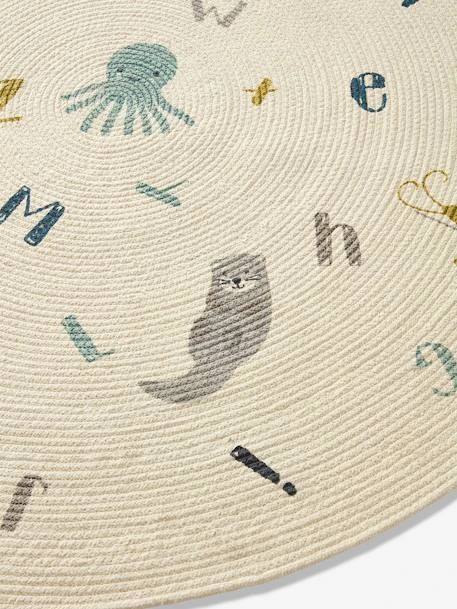 Tapis Rond Abécédaire Marin Ivoire - Vertbaudet 6 Tapis Rond Abécédaire Marin Ivoire - Vertbaudet – Image 4