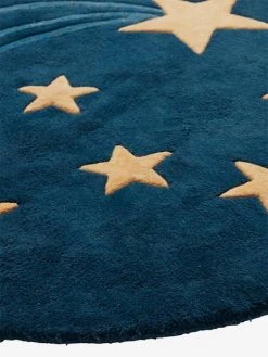 Tapis Rond Tufté Ciel étoilé Bleu - Vertbaudet -Boutique Vertbaudet tapis rond tufte ciel etoile 2