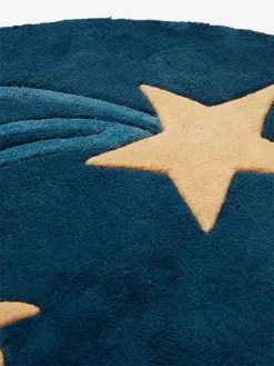 Tapis Rond Tufté Ciel étoilé Bleu - Vertbaudet -Boutique Vertbaudet tapis rond tufte ciel etoile 3