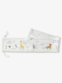 Tour De Lit Respirant WILDLIFE écru / Multicolore - Vertbaudet -Boutique Vertbaudet tour de lit respirant wildlife 3